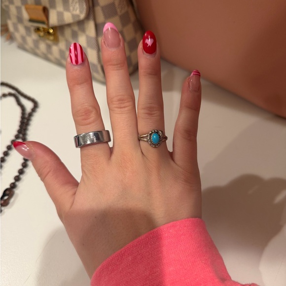 Turquoise Silver Ring - Picture 2 of 2